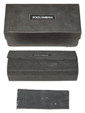 DOLCE & GABBANA Eyeglasses Case With Outer Box & Cleaning Cloth